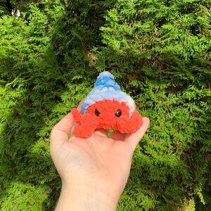 FREE WITH BUNDLE - Small Hermit Crab Crochet Plush